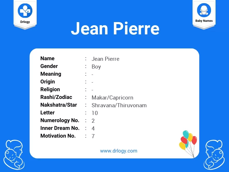 Jean Pierre Name Meaning